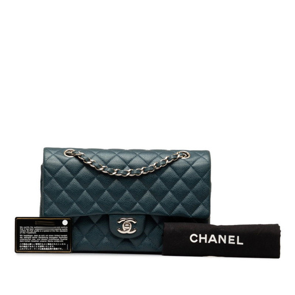 Authentic Chanel Medium Classic Caviar Double Flap Bag - Picture 11 of 12